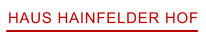 HAUS HAINFELDER HOF